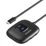 Hub Multifunción USB 4 Puertos Amalink Uc310 Type-C / USB-C (Negro)