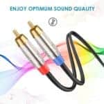 Cable de Audio 6.35mm Macho a Doble RCA Macho 3M - Imagen 4