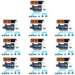 Malla Antipolvo Altavoz con Marco para Apple iPhone 13 Pro (10 Unidades)