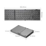 Auricular Bluetooth B089T Recargable con Panel Táctil (Plata) - Imagen 3