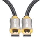 Cable HDMI 2.1 1M para PS4 Proyector Notebook Set-Top Box 8K 4K2K 144Hz (Dorado)