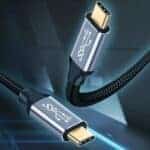 Cable USB-C 50 cm 10Gbps Tipo C Transmisión de Datos y Carga Masculino a Masculino - Imagen 2
