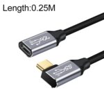 Cable de Extensión USB-C 25 cm 10Gbps Tipo C Femenino a Masculino para Transmisión de Datos y Carga