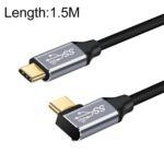 Cable USB-C 1.5M 10Gbps Tipo C Macho Recto a Macho Codo Transmisión de Datos y Carga