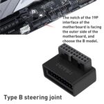 Adaptador de Extensión Macho a Hembra 3.0 para Placa Base 19P 20P 90 Grados Modelo Ph19A (10 Unidades) - Imagen 4