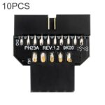 Adaptador Placa Base USB 2.0 9 Pines a USB 3.0 19 Pines Conector Enchufable Modelo Ph23A (10 Unidades)