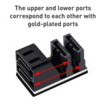 5 PCs Placa Base SATA 7Pin Interfaz Dual Modelo Ph572 180 Grados - Imagen 2