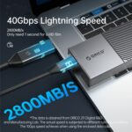 ORICO 20Gbps USB3.2 Gen2x2 Tipo-C M.2 NVMe SSD Recinto - Imagen 4