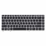 Teclado para HP Elitebook 840 G1 Versión USA con Retroiluminación y Puntero (Plata)