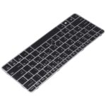 Teclado para HP EliteBook 820 G3 Versión USA con Retroiluminación y Puntero (Plata) - Imagen 3