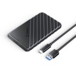 Estuche de Disco Duro Externo Orico 25Pw1-C3 USB a Tipo-C 2,5 Pulgadas (Negro)