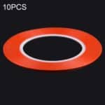 Cintas Adhesivas 3M 10uds Doble Cara 1mm x 25m (Rojo)