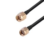 Cable Adaptador Coaxial Rp-Sma Macho a Sma Macho Rg174 RF, Longitud 15 cm - Imagen 2