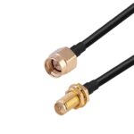 Cable Adaptador Coaxial SMA Macho a SMA Hembra RG174 RF, Longitud 15 cm - Imagen 2