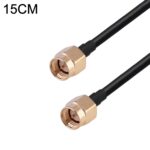Cable Adaptador Coaxial SMA Macho a SMA Macho RG174 RF 15 cm