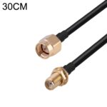 Cable Adaptador Coaxial SMA Macho a RP-SMA Hembra RG174 RF, 30 cm