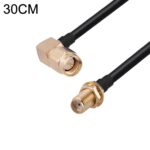 Adaptador Codo Macho SMA a Cable Coaxial RF RG174 Hembra SMA, Longitud 30 cm
