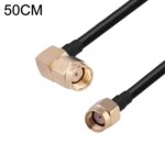 Adaptador Coaxial Codo Macho RP-SMA a Cable RG174 Macho RP-SMA, 50 cm