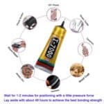 Pegamento Adhesivo de Reparación T7000 Pantalla LCD 110mL (Negro) Universal - Imagen 4