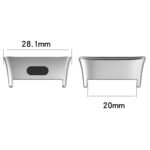 Conector de Correa de Reloj de Metal para Xiaomi Redmi Watch 3 y Mi Watch Lite 3 1 Par - Imagen 3