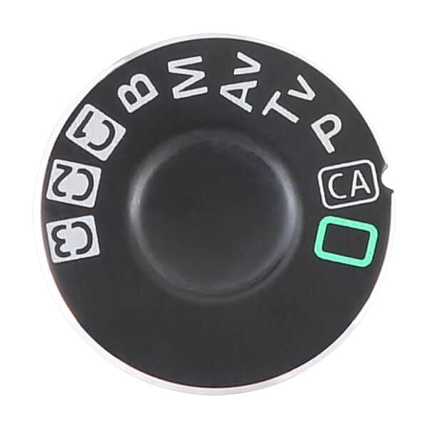 Dial de modo Canon EOS 7D y EOS 5D Mark II (Placa de hierro)