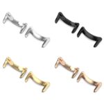 Conector de Banda de Reloj de Metal de Acero Inoxidable para Xiaomi Mi Band 8 1 Par - Imagen 4