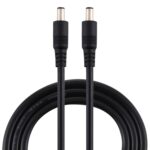 Enchufe de alimentación CC 8A con cable y conector adaptador macho a macho 5,5 x 2,1 mm 50 cm (Negro)