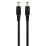 Enchufe de alimentación CC 8A con cable y conector adaptador macho a macho 5,5 x 2,1 mm 50 cm (Negro) - Imagen 2