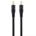Enchufe de alimentación DC 5,5 x 2,5 mm cable conector adaptador macho a macho 50 cm (Negro) - Imagen 2