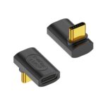 Adaptador USB-C Hembra a USB-C Macho 40Gbps 240W 3D Bend (Negro)
