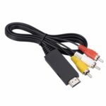 Convertidor AV a HDMI 1080P HD Cable 1 Metro (Negro)