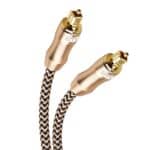 Cable de Conexión de Fibra Óptica Audio Digital EMK OD6.0mm 1,5 m (Dorado) TV - Imagen 3