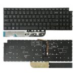 Teclado Retroiluminado para Dell Inspiron 15-3511 3515 5510 7510 16-7610 Versión US (Negro)