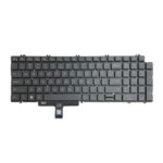Teclado Retroiluminado para Dell Latitude 5520 5521 Precision 3560 3561 Versión USA Computadora Portátil (Negro) - Imagen 2