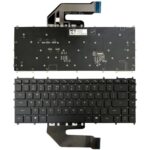Teclado Retroiluminado para Dell Alienware X15 R2 / R1 Versión USA (Negro)