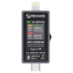 Probador de Inserción de Cola Mechanic T-824 Type-C A Lightning con Pantalla Digital de Alta Precisión