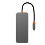 Hub Docking Station Sw10V 10 en 1 Type-C a PD, USB 3.0, 2x USB 2.0, HDMI, VGA, RJ45, SD/TF, Audio 3.5 (Gris) - Imagen 3