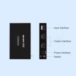 Divisor de Pantalla Simultánea HDMI 1 a 2 Measy Sph102 1080P (Enchufe del Reino Unido) - Imagen 2
