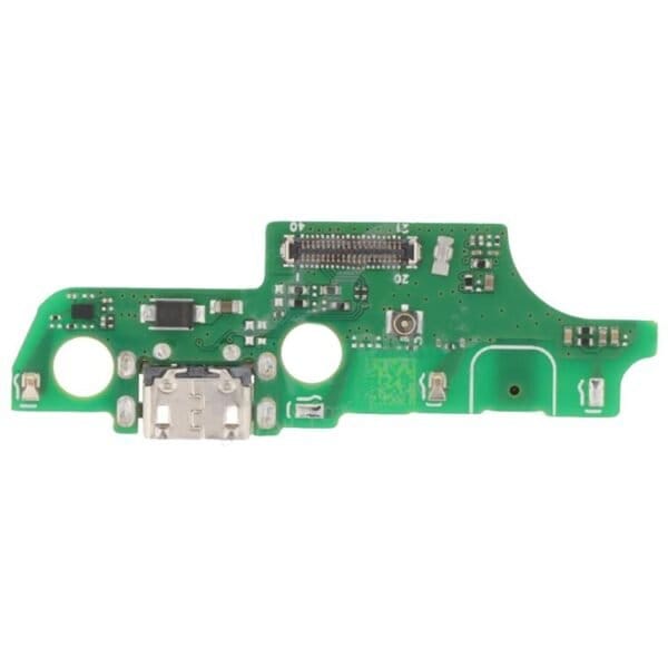 Conector de carga y componentes electrónicos para reparación de smartphones.