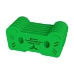 Caja de semillas en forma de gato verde para plantación de semillas.