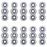 Cubierta de Lente de Cámara Trasera para Samsung Galaxy M55 SM-M556 (10 Piezas) (Plateada)