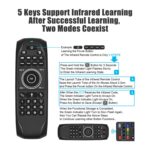 G7V Pro 2.4GHz Fly Air Mouse Retroiluminación LED Teclado inalámbrico Control remoto con giroscopio para Android TV Box / PC, Soporte de voz inteligente - Imagen 8