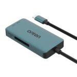 Lector de Tarjetas Onten C13 3 en 1 USB-C / Type-C a XQD, SD y TF (Verde Pino) - Imagen 3