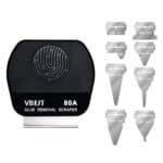 Juego de Raspador VBST-80A 8 en 1 Eliminación de Pegamento de Doble Cara Magnético de Acero Inoxidable Multiusos