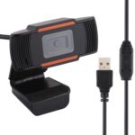 Cámara Web HD 1080P 30 FPS con Micrófono Integrado y USB para Computadora (Negra)