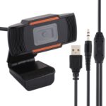 Cámara Web USB para Computadora con Micrófono Integrado, 1080P HD, 25 FPS (Negra)