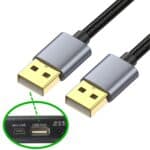 Cable de Carga y Datos Extensión USB 2.0 Macho a Macho 1,8 Metros - Imagen 2