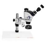 Microscopio Estéreo TrinOcular Kaisi TX-350E Ver1.3 con Zoom 7X-50X, Base Grande y Cámara 4K