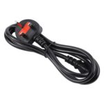 Cable de Alimentación para Ordenador con Enchufe Británico Grande de 3 Pines, 3 Metros (Negro) - Imagen 4