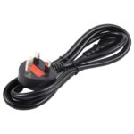 Cable de Alimentación para Ordenador con Enchufe Británico de 3 Pines, 5 Metros (Negro) - Imagen 3